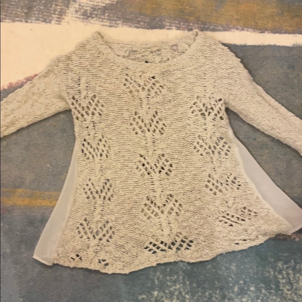 Anthro Knitted & Knotted lightweight Sweater XS